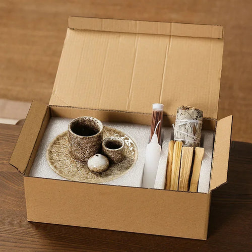 4-in-1 Ceramic Incense Holder for Palo