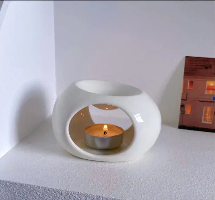 Ceramic Aromatherapy Burner | Essential Oil & Incense Diffuser