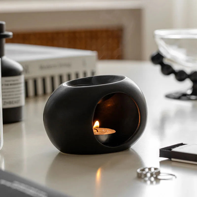 Ceramic Aromatherapy Burner | Essential Oil & Incense Diffuser
