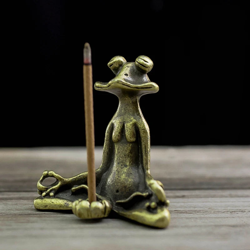 Moonlit Frog Incense Holder