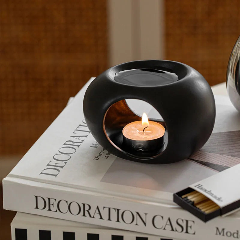 Ceramic Aromatherapy Burner | Essential Oil & Incense Diffuser
